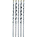 Bits and Bit Sets | Makita E-10637 5-Piece 1/4 in. x 6 in. Carbide Tipped Percussion Masonry Hammer Drill Bit Set image number 0