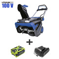 Snow Blowers | Snow Joe ION100V-21SB iON100V Brushless Lithium-Ion 21 in. Cordless Single Stage Snow Blower Kit (5 Ah) image number 1