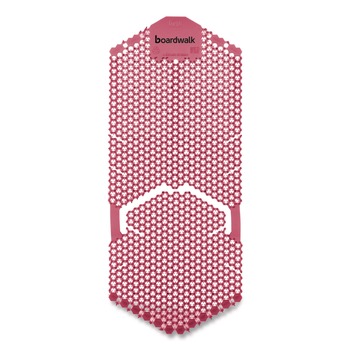 Boardwalk 5.22 oz. Vertical Urinal Screen - Spiced Apple Scent Red (6/Carton)