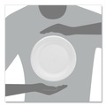 Bowls and Plates | Dart 9PWCR 9 in. Diameter Concorde Non-Laminated Foam Plates - White (125/Pack) image number 3