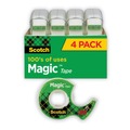  | Scotch 4105 Magic Tape In Handheld Dispenser, 3/4-in X 300-in, 1-in Core, Clear (4/Pack) image number 0
