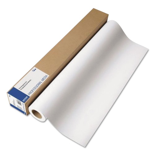 Photo Paper | Epson S045586 24 in. x 100 ft. 10.5 mil Professional Media Metallic Photo Paper - Gloss White (1-Roll) image number 0