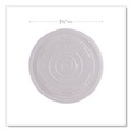 Food Trays, Containers, and Lids | Eco-Products EP-ECOLID-SPS 8 oz. World Art PLA-Laminated Soup Container Lids - Translucent (1000/Carton) image number 3