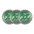 Circular Saw Accessories | Metabo HPT 115430M 7-1/4 in. 24-Tooth Framing/Ripping VPR Blade (3-Pack) image number 0