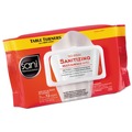 Office Jansan | Sani Professional M30472 1-Ply 8 in. x 9 in. Unscented No-Rinse Sanitizing Multi-Surface Wipes - White (12/Carton) image number 1