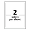 Mothers Day Sale! Save an Extra 10% off your order | Avery 60522 4.75 in. x 7.75 in. UltraDuty GHS Chemical Waterproof and UV Resistant Labels - White (2/Sheet, 50 Sheets/Pack) image number 8