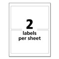 Office Jansan | Avery 60522 UltraDuty 4.75 in. x 7.75 in. GHS Chemical Waterproof and UV Resistant Labels - White (100/Pack) image number 8