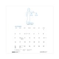 Calendars & Planners | House of Doolittle 3185 11 in. x 14 in. 12-Month (Aug 2025-Jul 2026) Recycled Academic Zodiac Wall Calendar - Multicolor Sheets image number 3