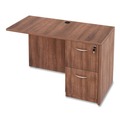  | Alera VA542822WA 15.63 in. x 20.5 in. x 28.5 in. Valencia Series 2-Drawer Full File Pedestal - Modern Walnut image number 5