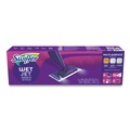Mops | Swiffer 80354301 WetJet 11.3 in. x 5.4 in. Head Mop Starter Kit with 10 Pads and 1 Cleaner - Silver Handle (1/Carton) image number 2