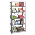 Safco 6269 Commercial Steel Shelving Unit, Six-Shelf, 36w X 18d X 75h, Dark Gray image number 0