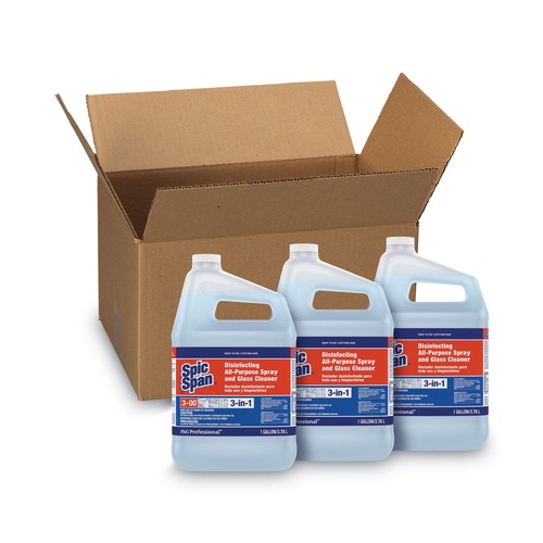 Cleaning & Janitorial Supplies | Spic and Span 58773 1 Gallon Bottle Fresh Scent Disinfecting All-Purpose Spray and Glass Cleaner (3/Carton) image number 0