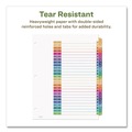 Office Jansan | Avery 11085 Ready Index 11 in. x 8.5 in. 26-Tab A to Z Customizable Table of Contents Dividers with Multicolor Tabs - White (1-Set) image number 4
