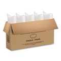 Food Trays, Containers, and Lids | Dart 48JL Flat Vented Plastic Lids for 24 - 32 oz. Foam Containers - Translucent (500/Carton) image number 3