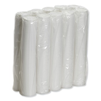Dixie 8 oz. Dome Hot Drink Lids - White (1000/Carton)