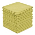 Cleaning Cloths | Boardwalk BWK12YELCLOTH 12 in. x 12 in. Microfiber Cleaning Cloths - Yellow (12/Pack) image number 0