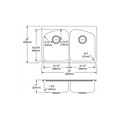 Fixtures | Elkay DPXSR233221 Dayton Premium Universal Mount 33 in. x 22 in. Single Basin Kitchen Sink (Stainless Steel) image number 1