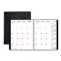 Calendars & Planners | Brownline CB1200V.BLK 8.88 x 7.13 DuraFlex 14-Month (Dec 2024-Jan 2026) Planner - Black Cover image number 0