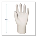 Disposable Gloves | Boardwalk BWK315MBX 4 mil Powder-Free Synthetic Vinyl Gloves - Medium, Beige (100/Box) image number 2