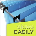 File Folders | Pendaflex 59203 1/5-Cut Tabs 3 in. Capacity 1 Section Letter Size SureHook Reinforced Extra-Capacity Hanging Box File - Blue (25/Box) image number 3
