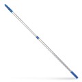 Cleaning Tools | Gritt Commercial GRI1066F12PK 3.5 ft. to 6 ft. Telescopic Aluminum Extension Pole with Click/Lock Adapter Cone - Blue/Silver (12/Carton) image number 5