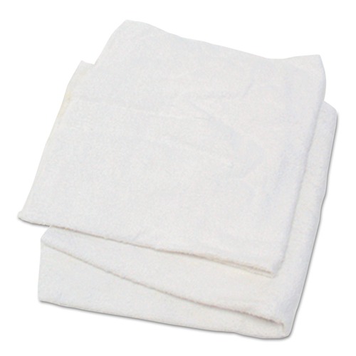 Cleaning & Janitorial Supplies | HOSPECO 537-25 15 in. x 17 in. Woven Terry Rags - White (25/Carton) image number 0