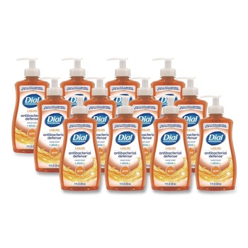 Dial Professional 11 oz. Pump Bottle Antibacterial Defense Gold Hand Soap Plus Aloe - Original (12/Carton)