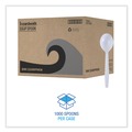Cutlery | Boardwalk BWKSSHWPPWIW Heavyweight Wrapped Polypropylene Soup Spoons - White (1000/Carton) image number 4