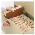 Office Jansan | Smead 73390 5.25 in. Expansion Redrope Tuff Pocket Drop-Front File Pockets with Fully Lined Gussets - Letter , Redrope (10/Box) image number 1