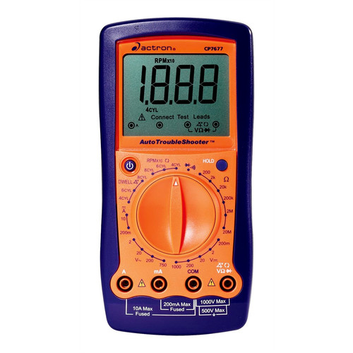 Multimeters | Actron CP7677 Automotive TroubleShooter Digital Multimeter and Engine Analyzer image number 0