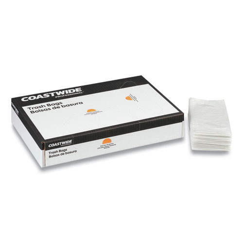 Trash Bags | Heritage H4832HC 24 in. x 32 in. 16 gal. 0.7 mil Linear Low-Density Can Liners - Clear (500/Carton) image number 0