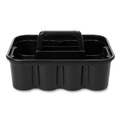 Office Jansan | Rubbermaid Commercial FG315488BLA Commercial Deluxe 15 in. x 7.4 in. 8-Compartment Carry Caddy - Black image number 1