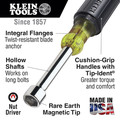 Nut Drivers | Klein Tools 646-5/16M 6 in. Hollow Shaft Magnetic Tip 5/16 in. Nut Driver image number 1