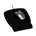  | 3M MW209MB 8.62 in. x 6.75 in. Antimicrobial Foam Nonskid Base Mouse Pad Wrist Rest - Black image number 1