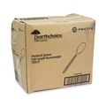 Cutlery | Pactiv Corp. YPSMSTEC 5.88 in. EarthChoice PSM Heavyweight Cutlery Spoon - Tan (1000/Carton) image number 3