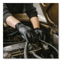 Disposable Gloves | Ammex GPNB42100 9.5 in. Long 5 mil (Palm)/6 mil (Fingers) Industrial Nitrile Gloves - Small/Black (1000/Carton) image number 5
