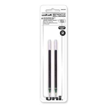 uni-ball 207 Impact RT Gel Bold 1 mm Conical Tip Pen Refills - Black Ink (2/Pack)