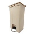 Trash & Waste Bins | Rubbermaid Commercial FG614500BEIG 18 Gallon Polyethylene Step-On Receptacle - Beige image number 1