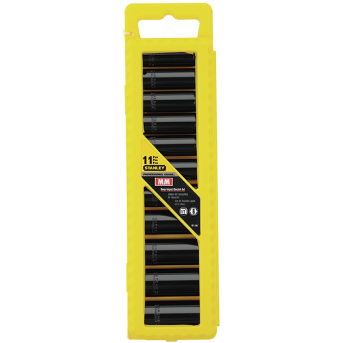 Stanley 97-125 11 Piece 1/2-Inch Drive SAE Deep Impact Socket Set Stanley 97-125 11 Piece 1/2-Inch Drive SAE Deep Impact Socket Set