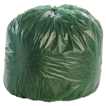 PRODUCTS | Stout by Envision G3340E11 33 in. x 40 in., 1.1 mil, 33 gal. Controlled Life-Cycle Plastic Trash Bags - Green (40/Box)