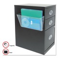 Office Jansan | Deflecto 73101 13 in. x 4 in. x 7 in. Magnetic DocuPocket Wall File - Letter Size, Clear image number 3