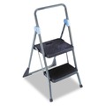 Office Jansan | Cosco 11829GGB 20.5 in. x 24.75 in. x 39.5 in. 300 lbs. Capacity Commercial 2-Step Folding Stool - Gray image number 1