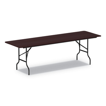 Alera ALEFT729630MY Rectangular Wood Folding Table - Mahogany