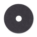 Cleaning & Janitorial Accessories | Boardwalk BWK4016BLA 16 in. Diameter Stripping Floor Pads - Black (5/Carton) image number 0