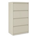 Office Jansan | Alera 25482 30 in. x 18.63 in. x 52.5 in. Legal/Letter-Size 4-Drawer Lateral File - Putty image number 1
