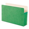 Office Jansan | Smead 74226 3.5 in. Expansion Colored File Pockets - Legal, Green image number 1