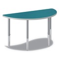 HON HESH3060E.N.LBA1.K Build 60 in. x 30 in. Half Round Table Top - Blue Agave image number 1