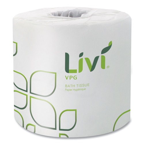 Cleaning & Janitorial Supplies | Livi VPG 21724 2-Ply Bath Tissue - White (1-Carton) image number 0