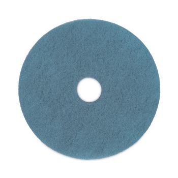 Boardwalk 20 in. Diameter Burnishing Floor Pads - Aqua (5/Carton)