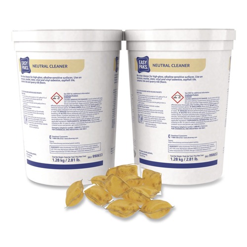 Cleaning & Janitorial Supplies | Easy Paks 990653 0.5 oz. Packets Natural Cleaner (90/Tub, 2 Tubs/Carton) image number 0